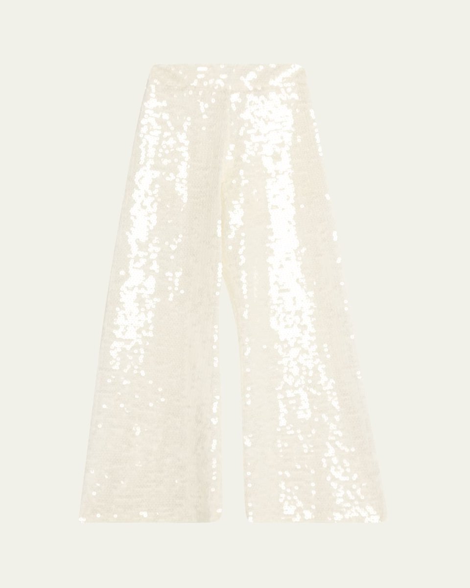 Athena Sequined Wide-Leg Pants